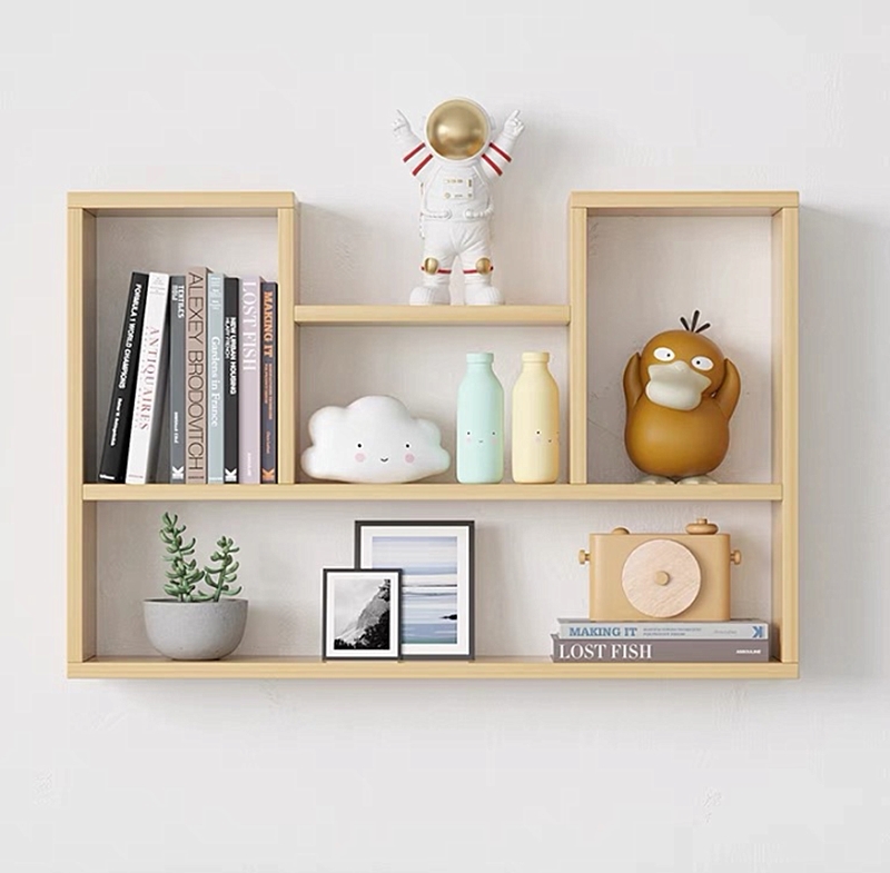 Floating Wooden Wall Shelf