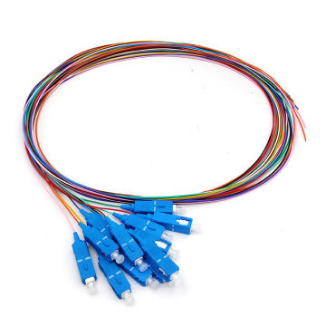 12 Core Fiber Optic Pigtails SC LC FC ST E2000 DIN APC UPC 1M 2M 3M Singlemode G657A1 G657A2 / Multimode OM1 OM2