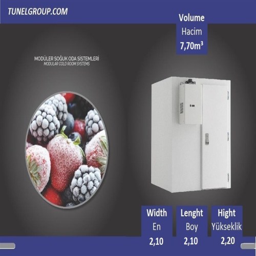 Tunel Group - Modular Cold Room (+5 / -5°C) 7.70m³ - Non-Shelves