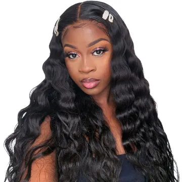 30 Inch Malaysian Hd Loose Deep Wave Wig 6x6 Lace Closure Transparent Loose Deep Wave Frontal Wigs For Women Human Hair Wigs