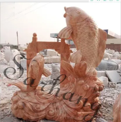 Marble crap statue