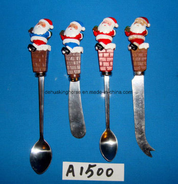 Christmas Decorative Spreader with Resin Handle