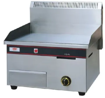 Gas griddle plate