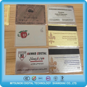 ISO9001 metal business card