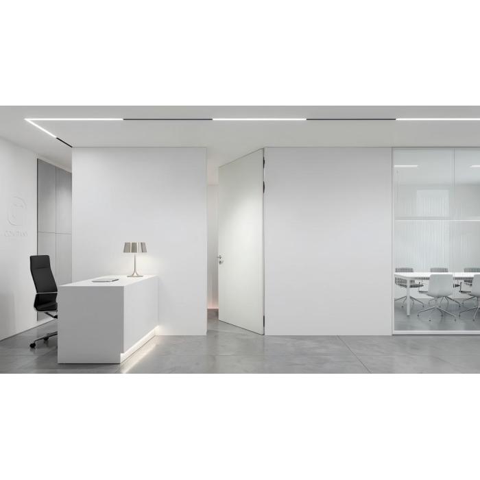 Laje de porta de madeira com núcleo sólido de estrutura invisível moderna