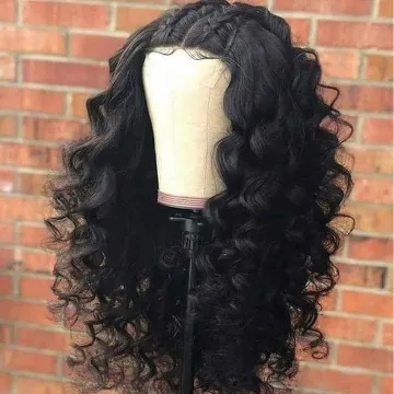 Cheap Loose Deep Wave Raw Peruvian Virgin Human Hair Hd Full Lace Front Human Hair Wig Lace Closure Wig For Black Women Vendor