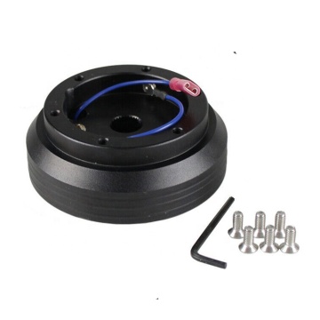 JDMotorsport88 Black 6-Hole Steering Wheel Hub Adapter Kit for Toyota Cars