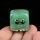Gemstone 20 мм ручной работы запеканный кубический блок дух &quot;Я здесь для вас [украшения натуральный камень резьба квадратный шарм