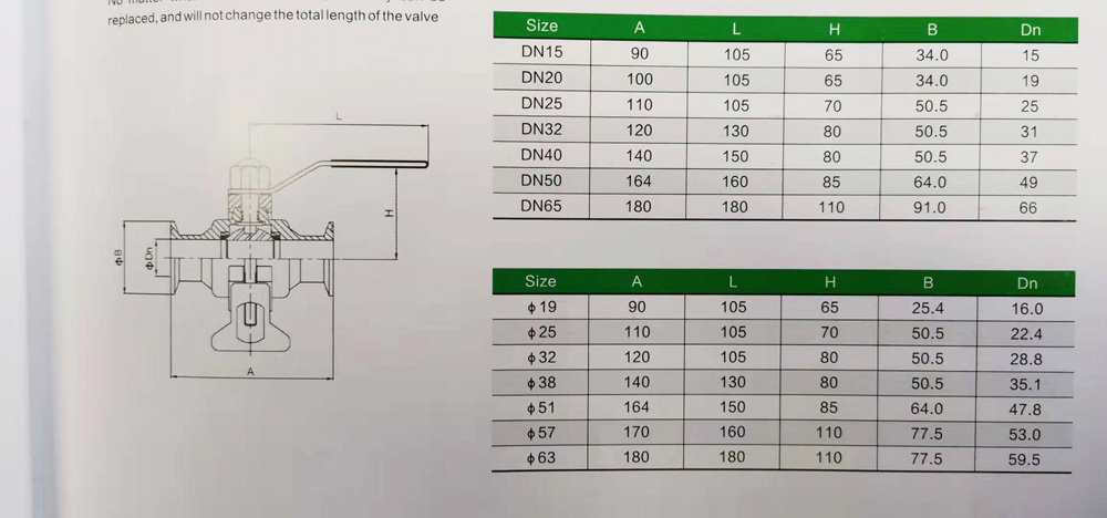 sanitary clamp non-retention ball valve