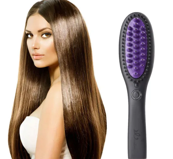 Fashion Design Electric Hair Straightening Ionic Brush