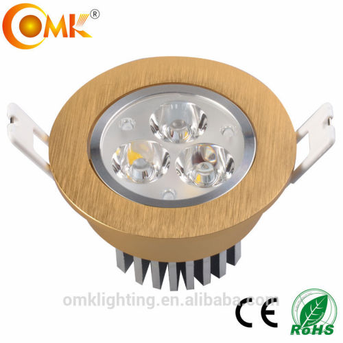 3w/9w high quality golden ajdustable led recessed downlights