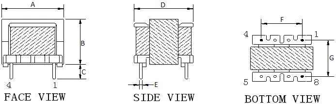 High Efficiency Ferrite Core Ee10 Bobbin Inductor Choke Coil Radial Lead Inductor with Wide Frequency Range for Alarm Apparatus