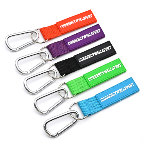 PVC Patch Custom Short Lanyard Wrist Strap Keychain