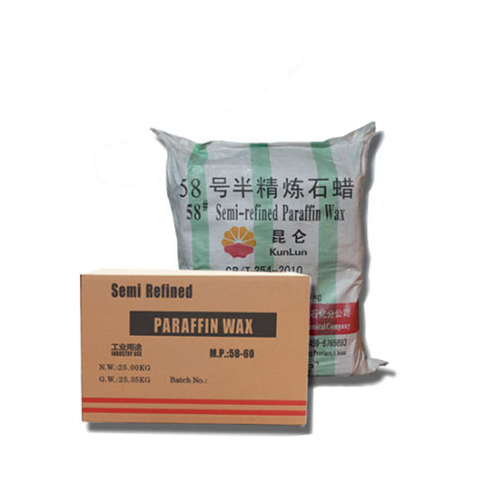 kulun fully refined paraffin wax 58/60