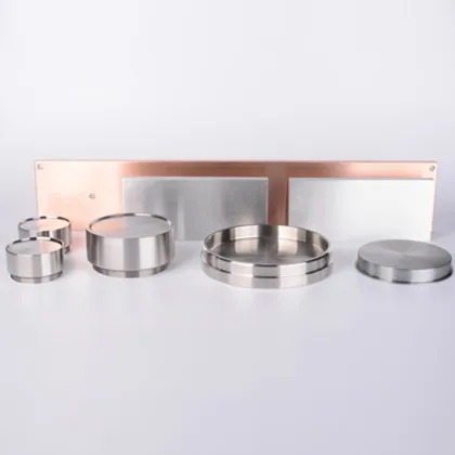 Tungsten Copper Titanium Molybdenum Metal Crucibles 3N5 Evaporation Materials