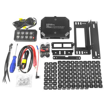 6 Gang 8 Gang LED Lights Wireless Switch Panel for Cars, Excavators, Offroad, and Buses