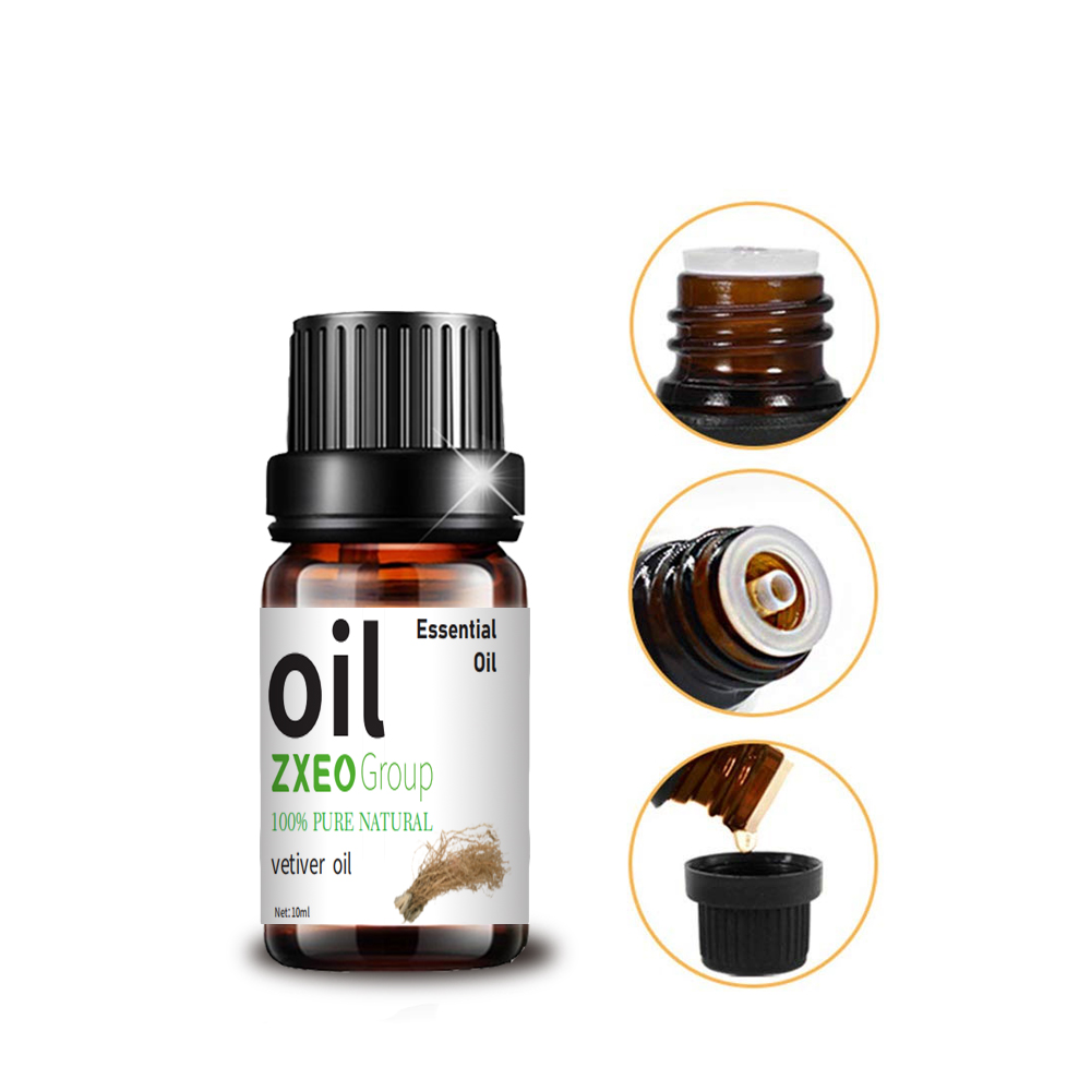 100% Natural Pure Vetiver Oil Essential Personalización de 10 ml