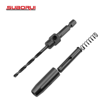 SUBORUI HSS Hex Shank Self Center Hinge Drill Bits for Woodworking Window Door Hinge