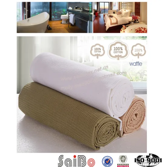 100% cotton high quality white soft Cotton Blanket