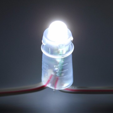 WHITE 12mm DC12V 0.12W Pixel Lighting Waterproof Outdoor IP67