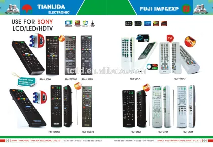 RM-L930 tv remote control new ABS material withou seup for 3D tv smart TV