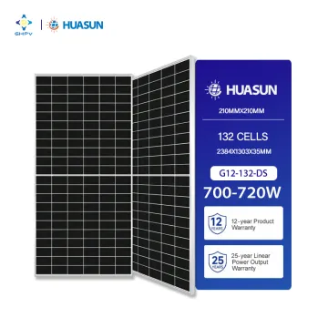 Huasun 715W EU Stock Solar Panel: High-Efficiency 750W 132 Cells Bifacial HJT Half Cell Solar Module