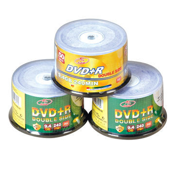Double DVD + R Discs with 50-piece of Cake Box, 9.4GB Data Capacity