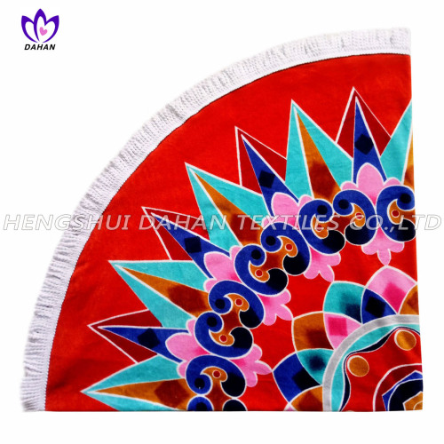 China Best qulity 100% cotton reactive printing beach towels Manufactory