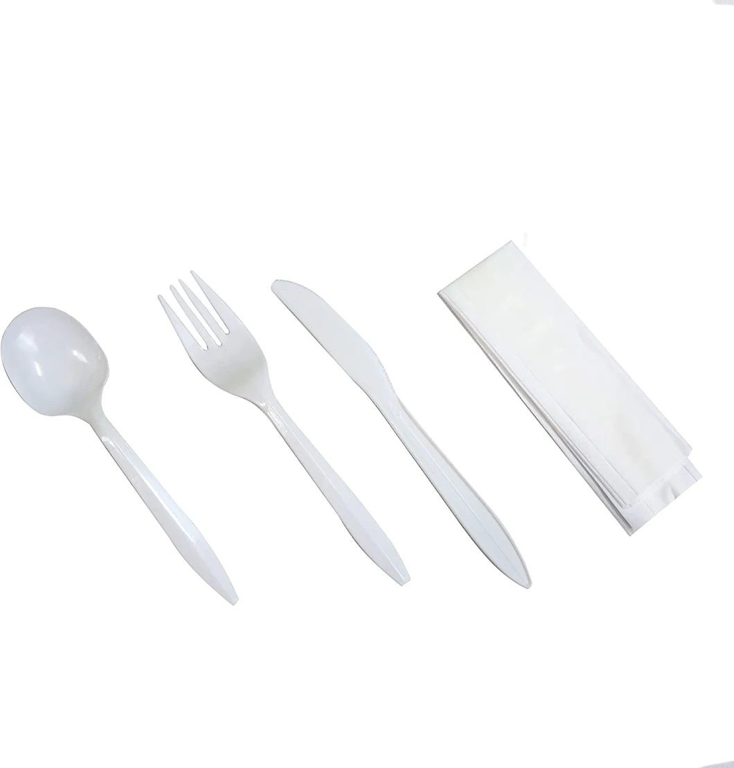 Plastic Cutlery Set with Napkin