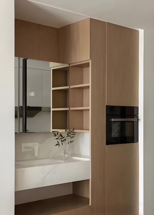 Gabinete de espelho inteligente personalizado para soluções de armazenamento elegantes