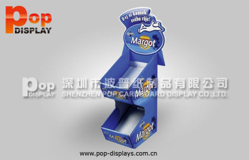Store Promotional Ladder Corrugated Counter Display For Showing Snacks / Beverages