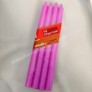 dinner wedding long colorful candle cheap wholesale purple