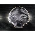 Transparent Gold Scallop Dinner Plate