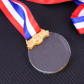 Custom make crystal engraving medal