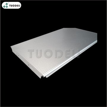 Système de plafond linéaire résistant au vent en forme de C en aluminium