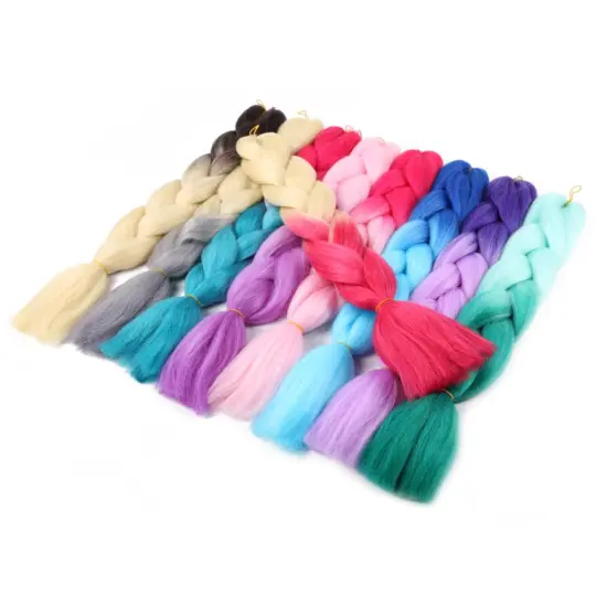 Bellwshow bulk  synthetic hair extension for braiding  jumbo braiding hair