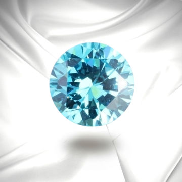 Cool Color Swiss Blue Cubic Zirconia