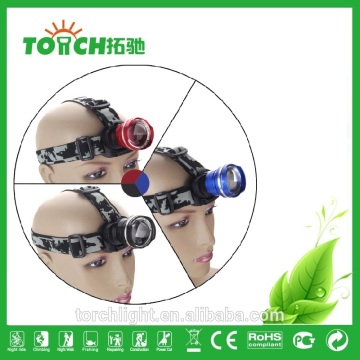 Zoomable CRE E XM-L T6 LED Headlight 4-Mode Adjustable 2*18650 Battary Light for Camping Hiking with Car Charger TL-7032