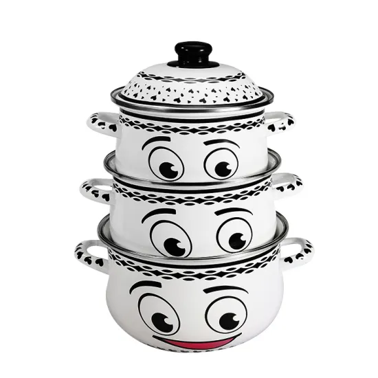 Enamel Kitchenware Set Enamel Casserole Cookware Stocks