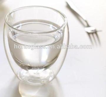 2017 Double Wall glass shot Glass 80ml,Tumbler Glass Coffee Cup