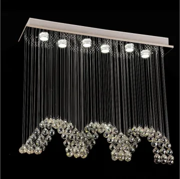 industrial loft chandelier pendant crystal lamp