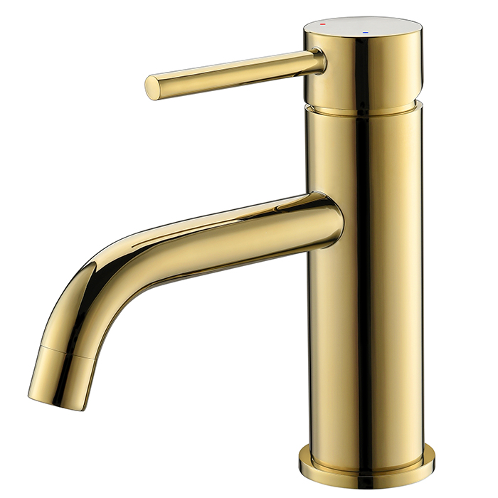 gold bathroom faucet