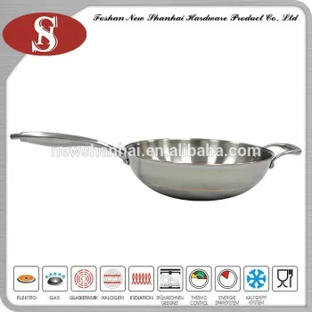 Hot fashion 5Ply induction wok pan
