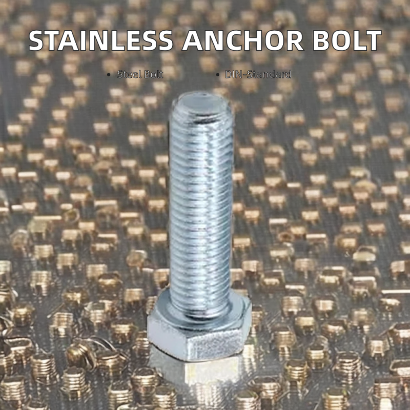 High Quality DIN Standard Stainless Steel Hex Bolt Unique Hollow Anchor Design with Plain Finish Guaranteed Product Category