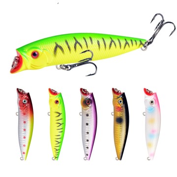 Vide 9,5 cm 11,5g 5 couleurs Tackle de pêche aux appâts artificiels - Popper Lure, wobbler, crankbait