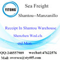Consolidation de LCL du port de Shantou à Manzanillo
