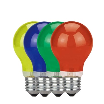 Colorful Incandescent Holiday Bulb - Double Filament, Multiple Voltages (A19, E26, E27)