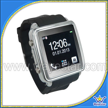 2014 new touch screen smart watch phone GSM quad band bluetooth