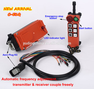 120v long distance wireless remote control on off switch C-E1Q for hydraulic telescopic crane