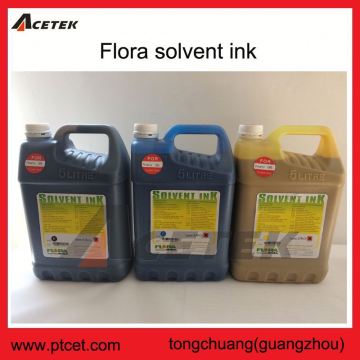 Good price no clogging flora solvent ink for polaris 15pl 35pl printhead